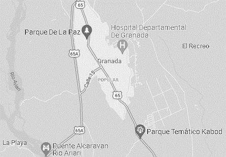 Vista satelital de la vereda La Playa