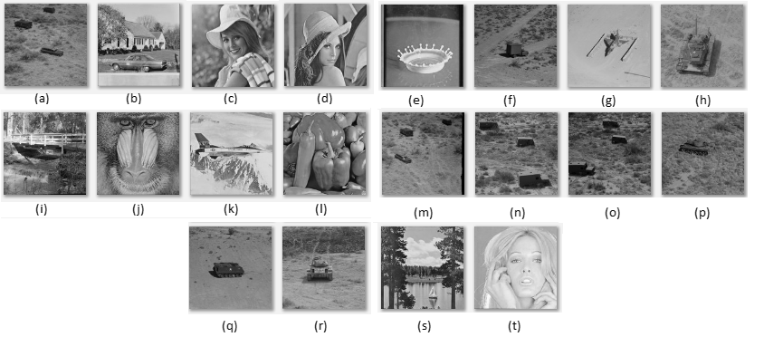 Imágenes
seleccionadas de la base de datos USC-SIPI usada para los experimentos.